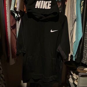 Nike Black Hoodie with White Accents